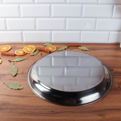 Поднос 30 см металл /h=2.5/ HD-585 /уп 100/0.218 - ГалеонТрейд фото 5