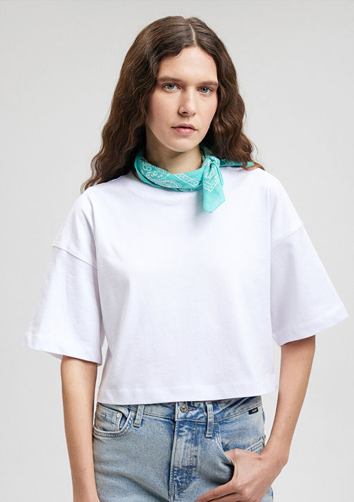 Renkli Bask?l? Bandana - Mavi фото 8