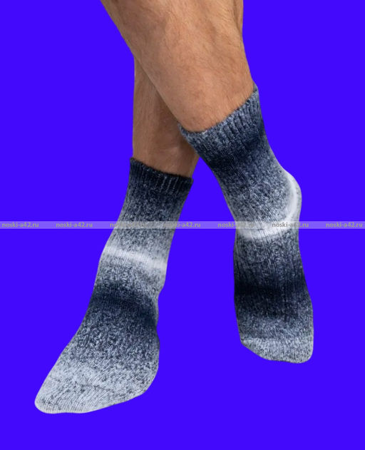 Цена за 10 пар. Термоноски МУЖСКИЕ медицинские из шерсти ламы арт. 7141