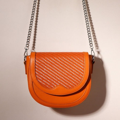 Ручка для сумки, бамбук, с цепочками и карабинами, 60 см, цвет серебряный - Арт узор фото 3