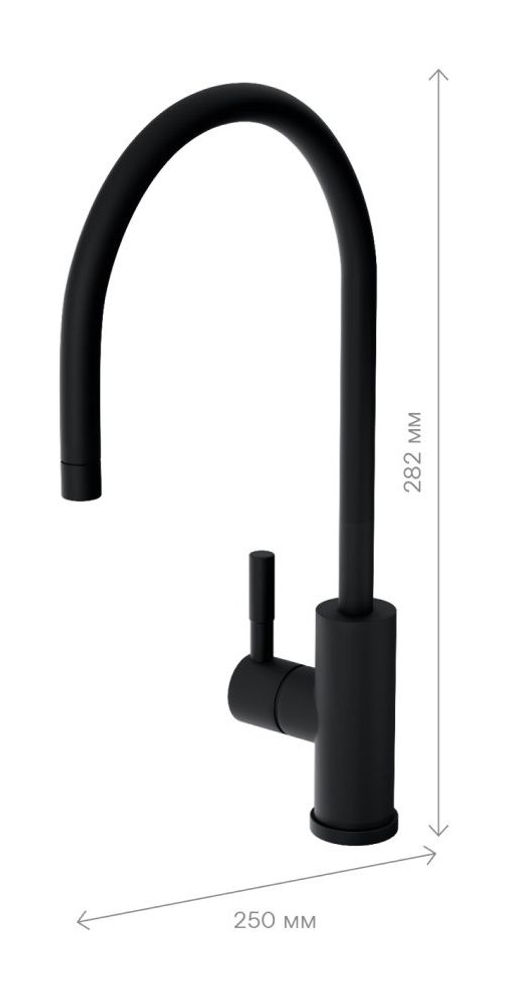 Кран для питьевой воды WLG1301-011 (исп. 3) (матовый чёрный) АКВАФОР