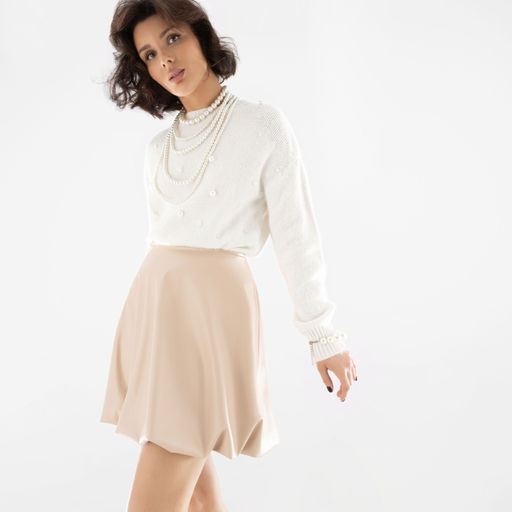 Юбка из экокожи Расклад на успех (sugar) - Charutti фото 7