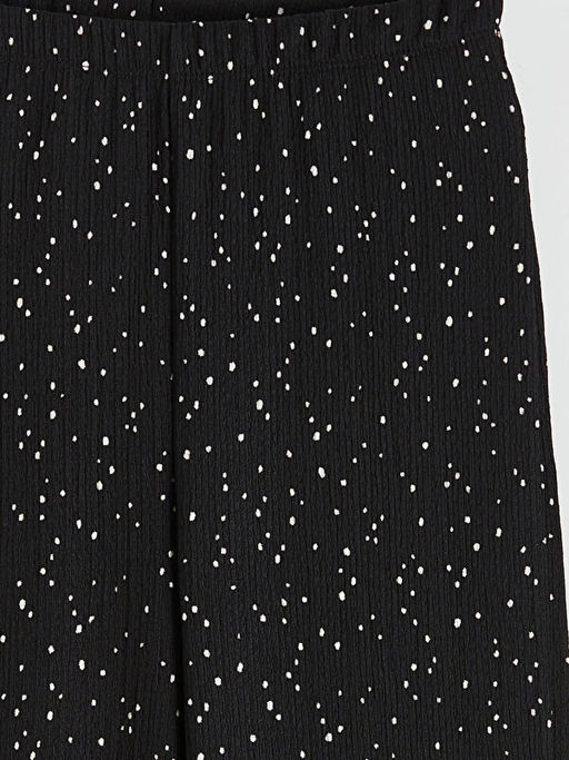 Beli Lastikli Desenli K?z ?ocuk Pantolon