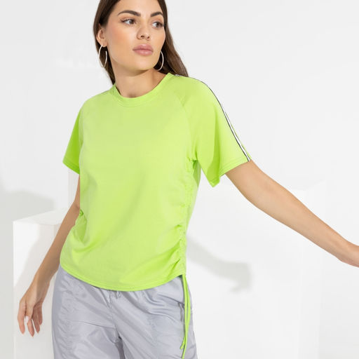 Футболка с регулируемой драпировкой Бросаю вызов - Charutti фото 2