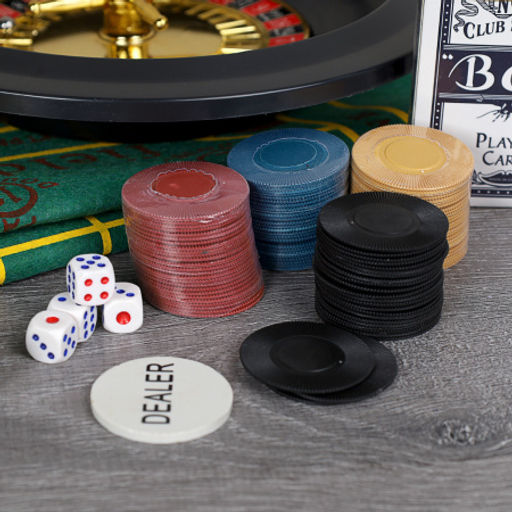 Набор игровой фишки, карты, рулетка, кости, сукно / 6650 /уп 8/ - ГалеонТрейд фото 4