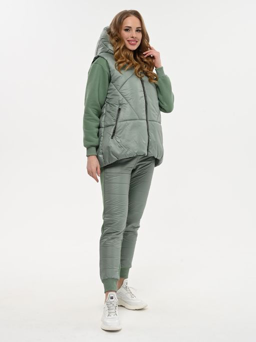 Утепленный жилет oversize - А+б коллекция фото 42