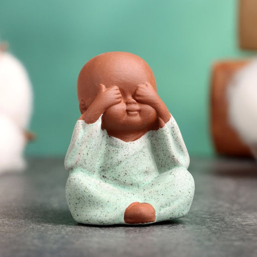 Цена за 2 шт. Фигурка керамика TAKE IT EASY «Ничего не вижу. Мидзару», 4.5×3.5 см