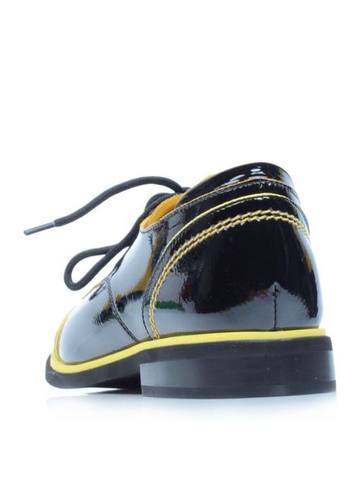 03-H491-H11-F384 BLACK Полуботинки женские (натуральная кожа) - Фабричный китай фото 7