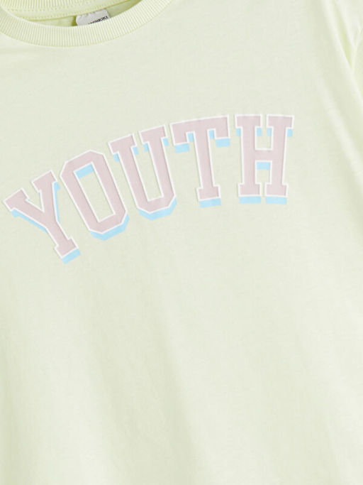 Bisiklet Yaka K?z ?ocuk Ti??rt