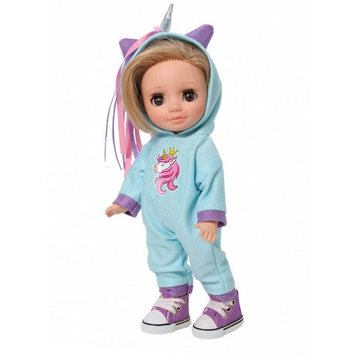 Кукла "Ася в кигуруми "Единорожка" (В4001, Весна) 26см