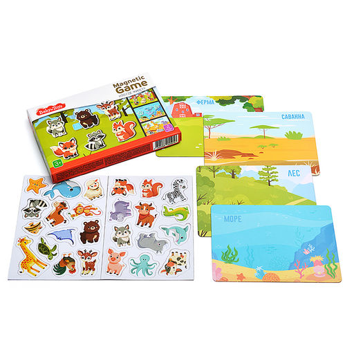 Игра магнитная "Кто где живет?" Магнитная игра