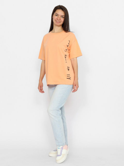 CRB wear/CSSW 60266-47 Футболка женская,персиковый/Ex.Cherubino  фото 4