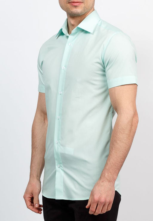 Сорочка мужская короткий рукав GREG 410/309/FR MINT/ZV  фото 8