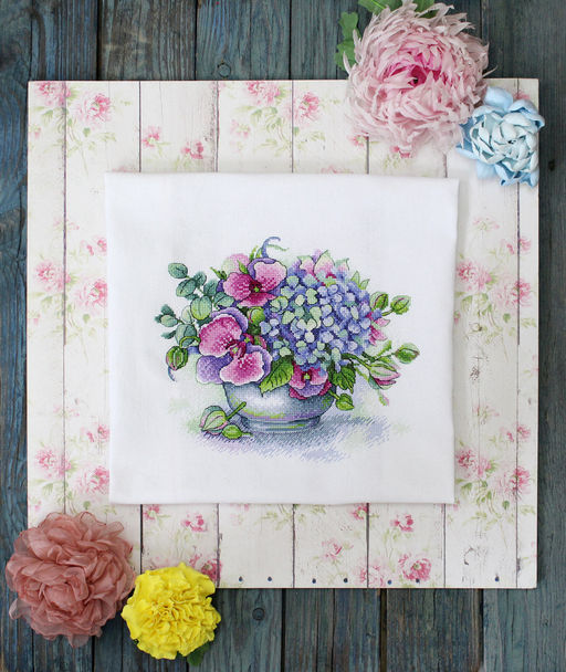 Набор для вышивания М.П.Студия А-031 Букет воспоминаний СК/Распродажа 21 х 25 см