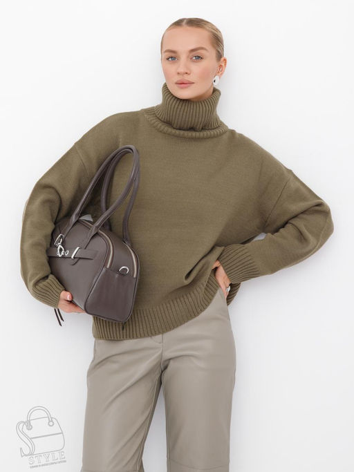 Сумка женская кожаная 9198SP d.gray Velina Fabbaino-Safenta в Новосибирске