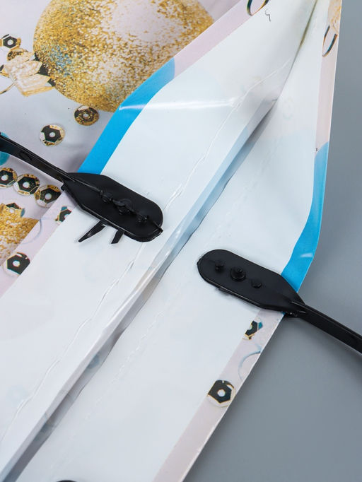 Цена за 10 шт. Пакет новогодний «Елочка с шарами», полиэтиленовый с пластиковой ручкой, 38×45 см