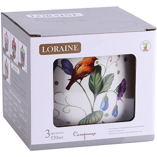 26613 Сахарница 520мл с/кр с/лож Птичка LR (х36) - Mayer&boch фото 2