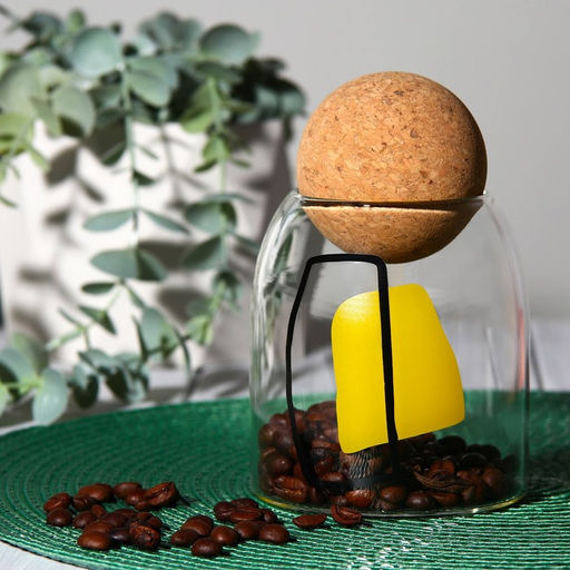 Банка стеклянная для хранения сыпучих продуктов и круп «Абстракция», 400 мл