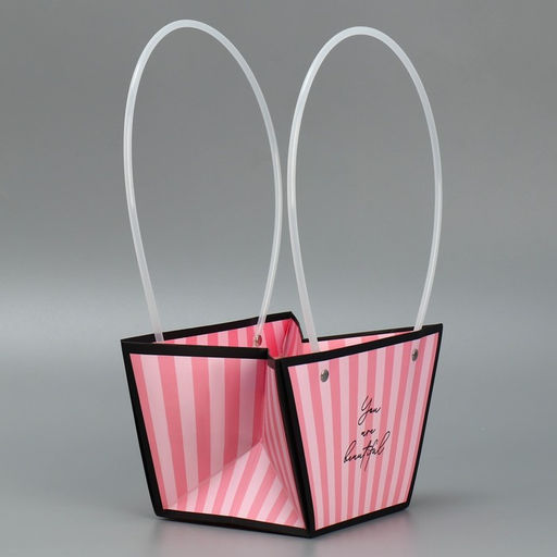 Пакет для цветов Нежность, 20 х 12 х 20 см - Дарите счастье фото 3