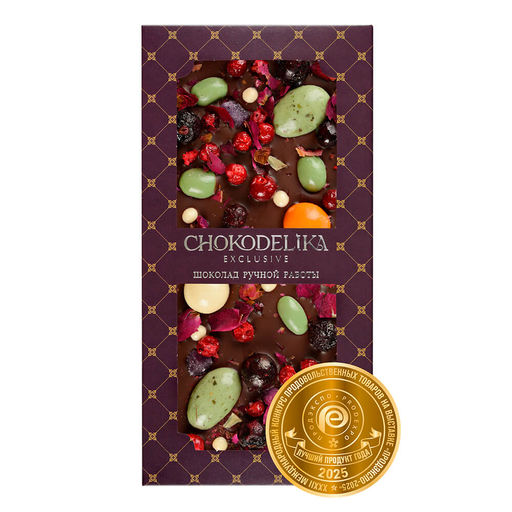 Шоколад темный с украшением ДРАГОЦЕННОСТИ 100 гр