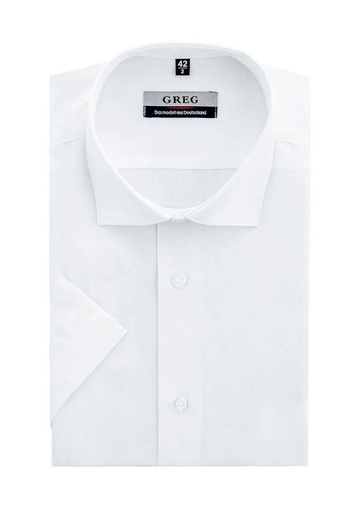 Сорочка мужская короткий рукав GREG 100/109/WHITE/Z  фото 4