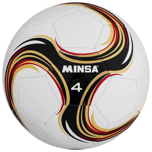 Мяч футбольный MINSA Futsal, PU, машинная сшивка, 32 панели, р. 4  фото 5
