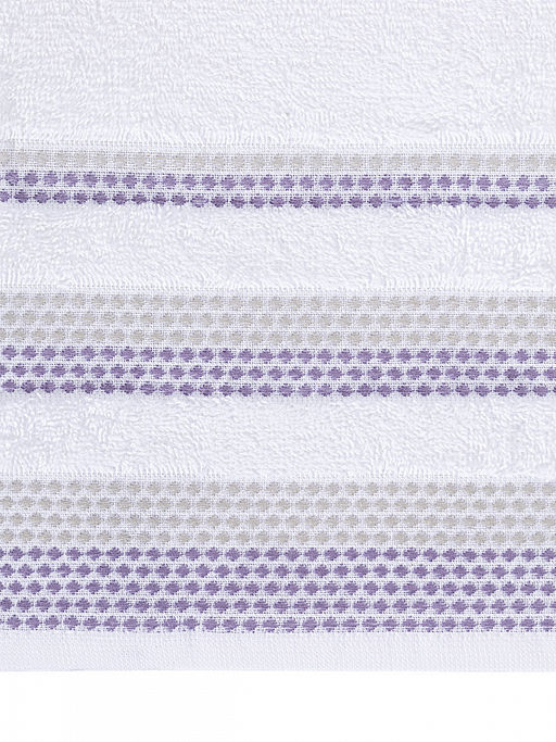 Полотенце махровое 70x140 белый махровая ткань - Lucky фото 4