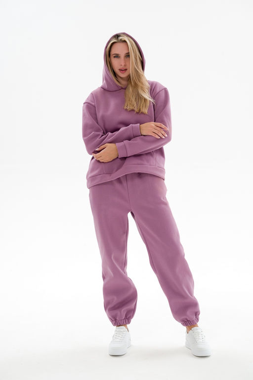 Костюм женский из футера 3х нит.начес Вектор глициния - Амадэль фото 2