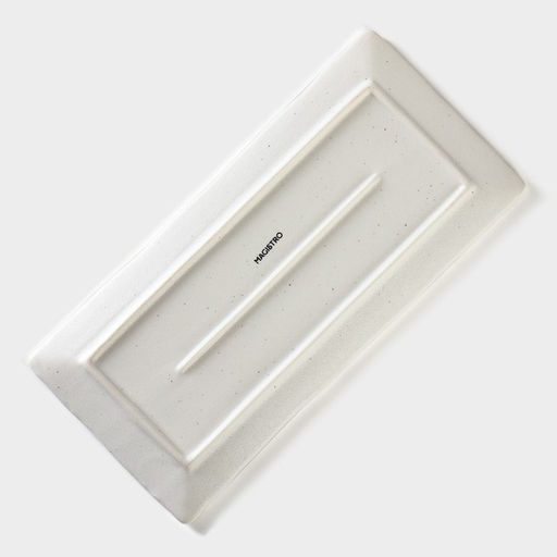 Блюдо для подачи Magistro Slate, 25×12 см, фарфор, белое