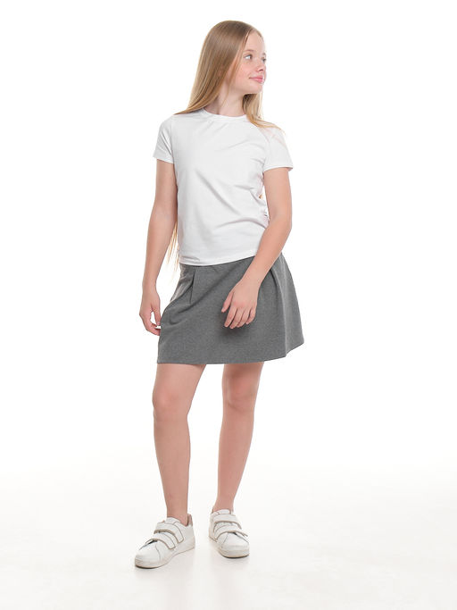 Юбка из футера для школы UD 5123 графит - Mini maxi фото 4