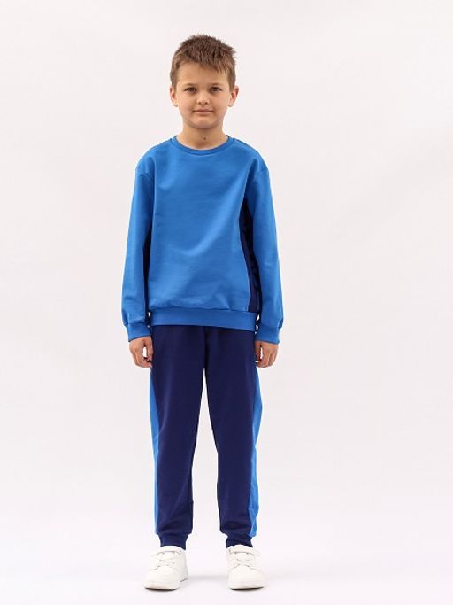 CRB wear / CWJB 90112-42 Комплект для мальчика (джемпер, брюки),синий/Ex.Cherubino