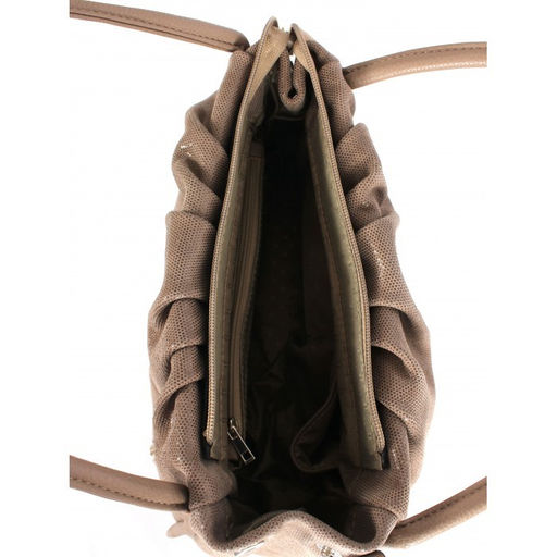 Сумка женская натуральная кожа ADEL-309 (отделка ИСК/КОЖА), 1 отд/плеч рем, капучино 263738 - Adelia фото 3