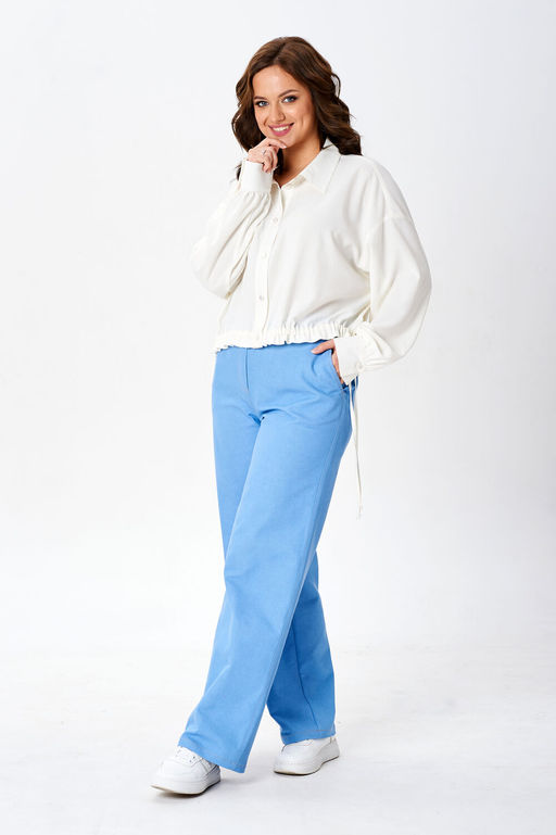 Блуза Liona Style 932 молочный фото 4