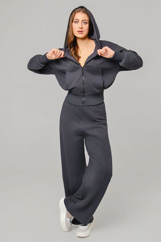 Арт. 2539 Костюм женский с брюками 42-48 (4 шт) Цвет:графит - Калинка фото 14