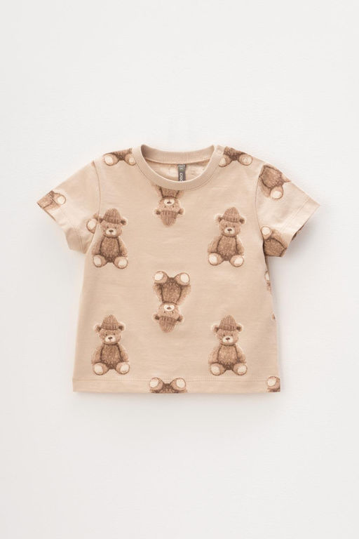 КР 302034/темно-бежевый,плюшевый мишка фуфайка для мал