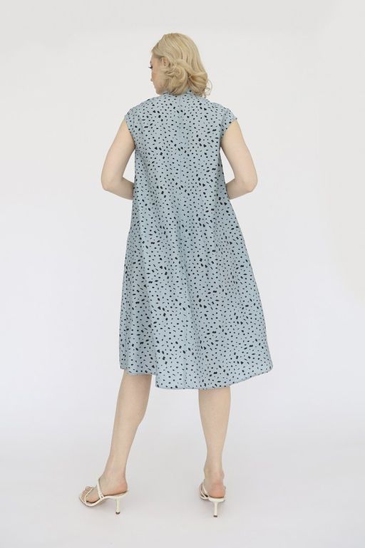 Платье из вискозы с поясом - Looklikecat фото 5