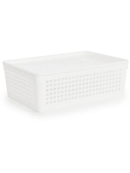 Лоток 3,7л с крышкой 270*190*90мм белый - Полимербыт фото 3