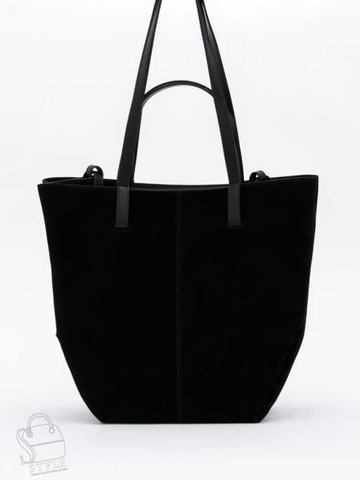 Сумка женская кожаная 2403YF black Polina&Eiterou