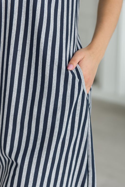 Туника женская из кулирки Флоренция темно-синий - Амадэль фото 4