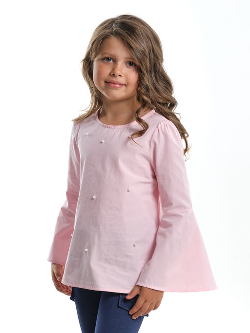 Блузка с жемчугом на праздник UD 4531 неон-желтый - Mini maxi фото 9