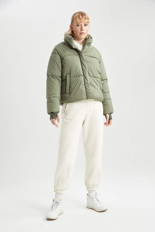 Водонепроницаемая куртка-пуховик с воротником-стойкой DeFactoFit  фото 2