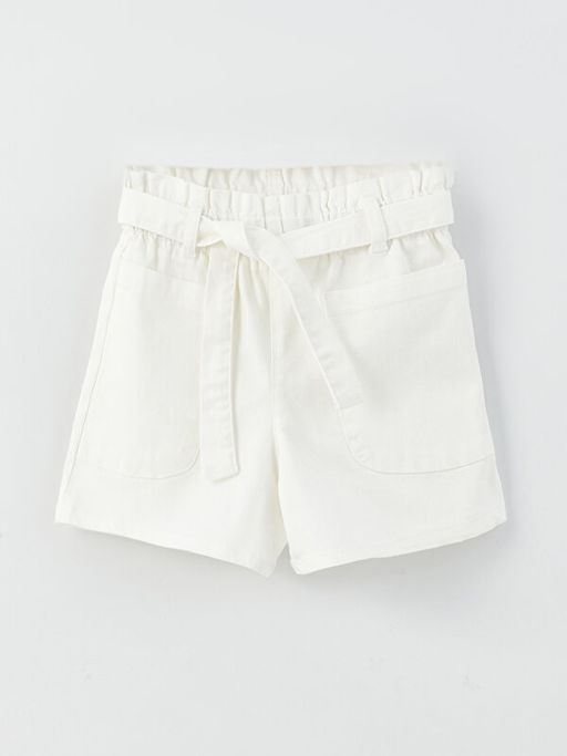 Beli Lastikli Basic Gabardin K?z ?ocuk ?ort - Waikiki фото 3