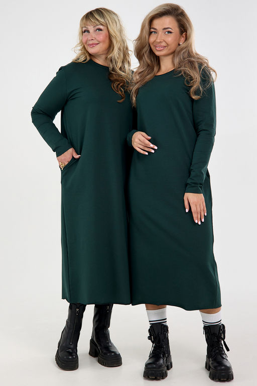 Платье-футер-длинное