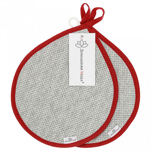 "Сканди" Кухонный комплект: прихватка 20х25см "Капелька" - 2шт, хлопок "Премиум" 191г/м2 - хлопок 100%, наполнитель - ватин 280гр/м2, "Домашняя мода" (Россия)