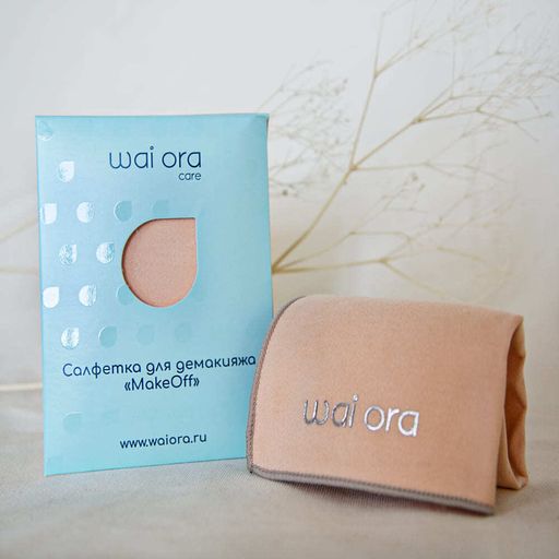 Салфетка для демакияжа MakeOff (Персиковый) - Wai ora фото 2