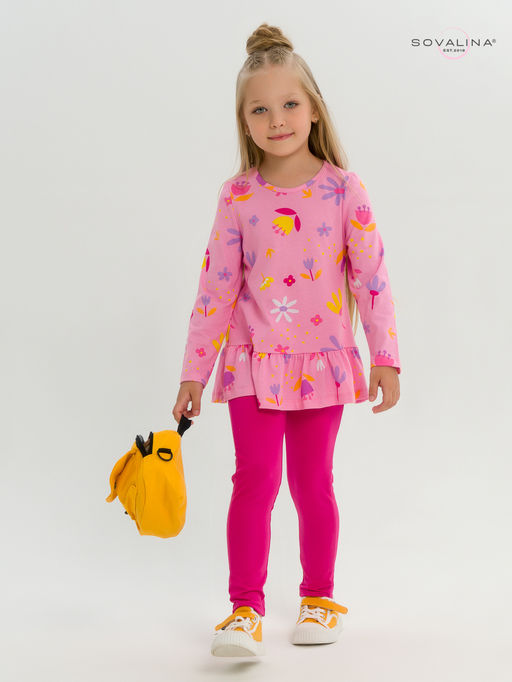 Костюм Алиса цветы барби-фуксия - Sovalina фото 10