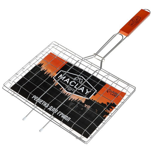 Решётка-гриль Maclay, универсальная, хромированная сталь, 50x34 см, рабочая поверхность 34x23 см  фото 5