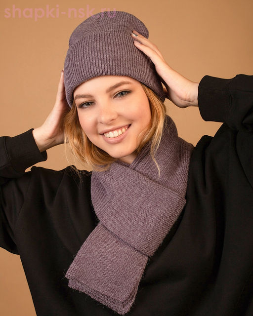 LS 11 PL 11 Комплект женский (колпак+шарф) (56-58)