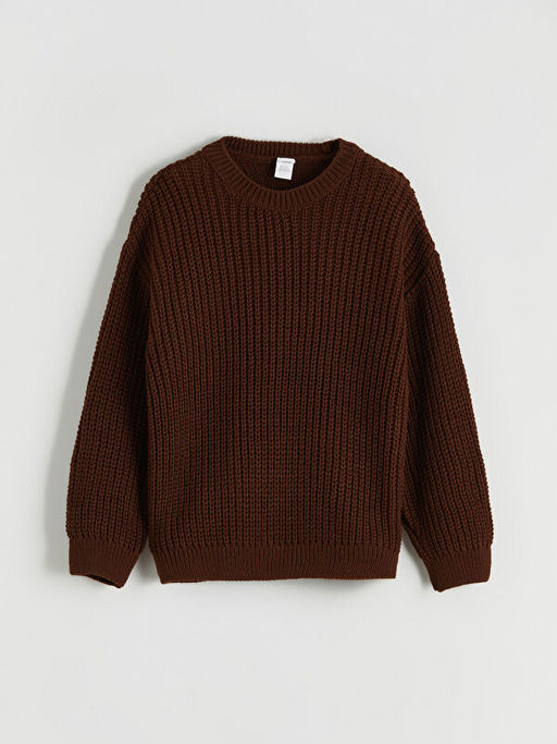 Bisiklet Yaka Triko Erkek ?ocuk Kazak