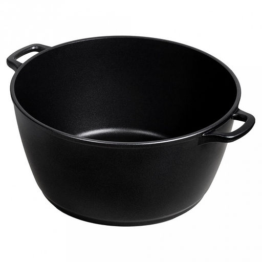 Кастрюля с антипригарным покрытием 8л, д30см "Классик", h15см, s0,4см, литые ручки, стеклянная крышка с пароотводом, подарочная упаковка (Россия)